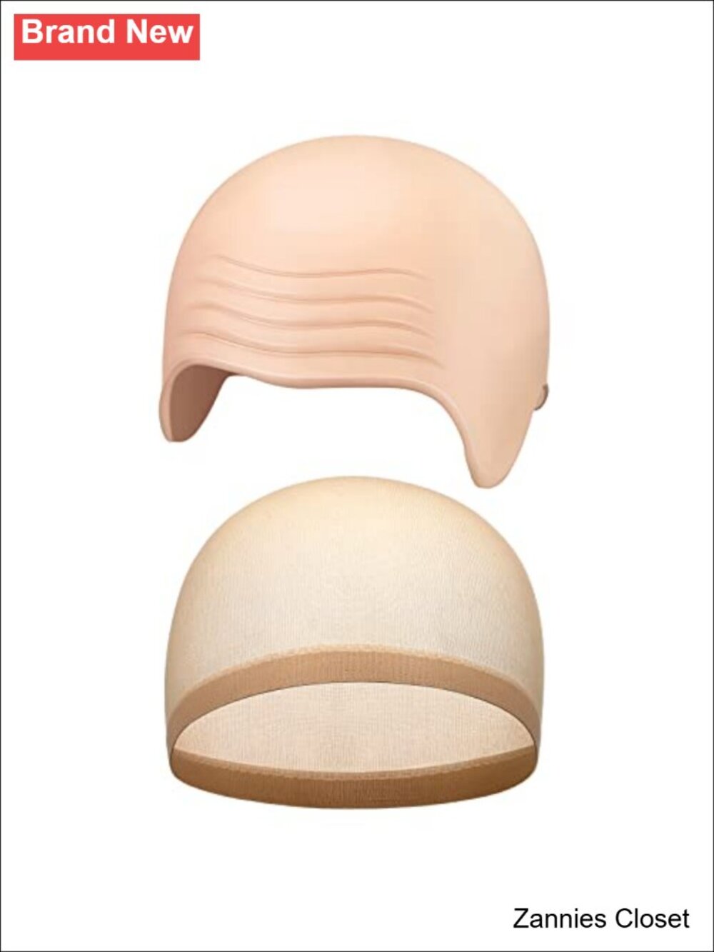 👻 Syhood 2 Pc Bald Cap Kit Latex Stretchy Wig Cap Halloween Cosplay Costume Set